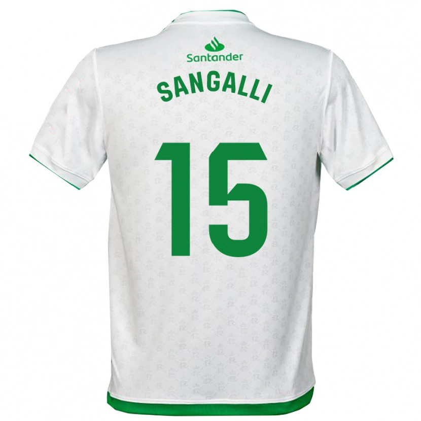 Danxen Kinderen Marco Sangalli #15 Groen Wit Thuisshirt Thuistenue 2025/26 T-Shirt België