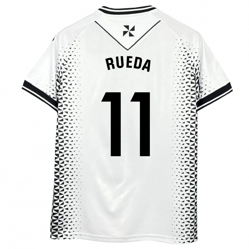 Danxen Kinderen Adri Rueda #11 Wit Zwart Thuisshirt Thuistenue 2025/26 T-Shirt België