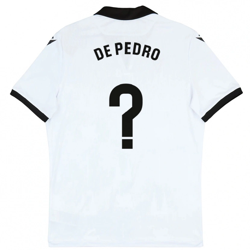 Danxen Kinderen Marc De Pedro #0 Wit Zwart Thuisshirt Thuistenue 2025/26 T-Shirt België