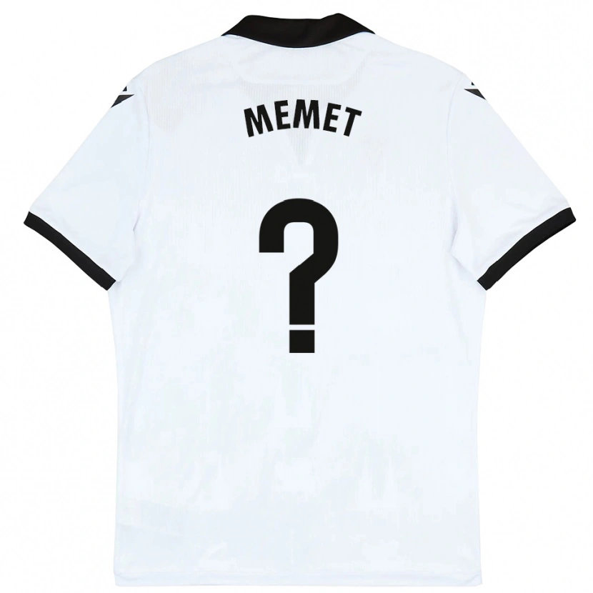 Danxen Kinderen Pablo Memet #0 Wit Zwart Thuisshirt Thuistenue 2025/26 T-Shirt België