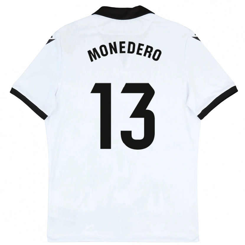 Danxen Kinderen Marc Monedero #13 Wit Zwart Thuisshirt Thuistenue 2025/26 T-Shirt België