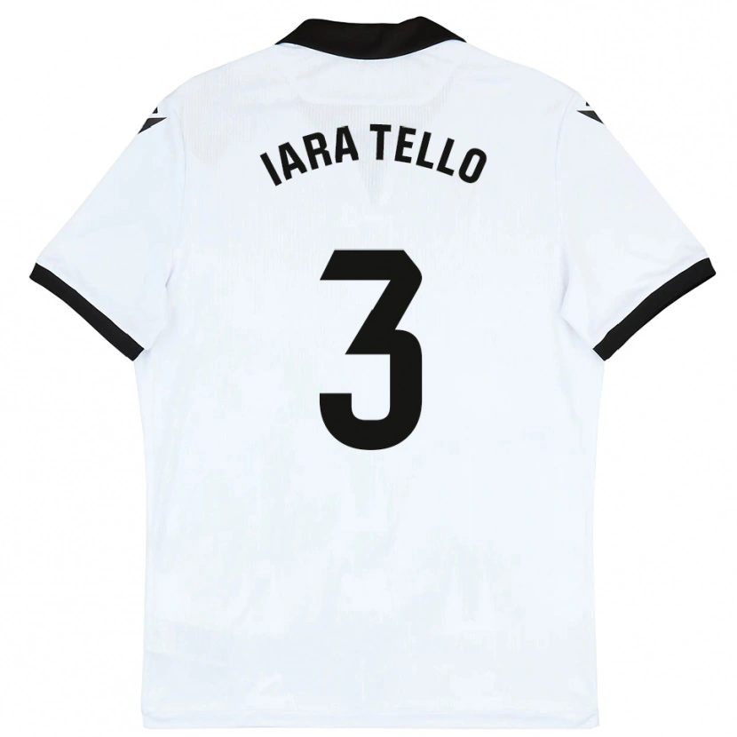Danxen Kinderen Iara Tello #3 Wit Zwart Thuisshirt Thuistenue 2025/26 T-Shirt België
