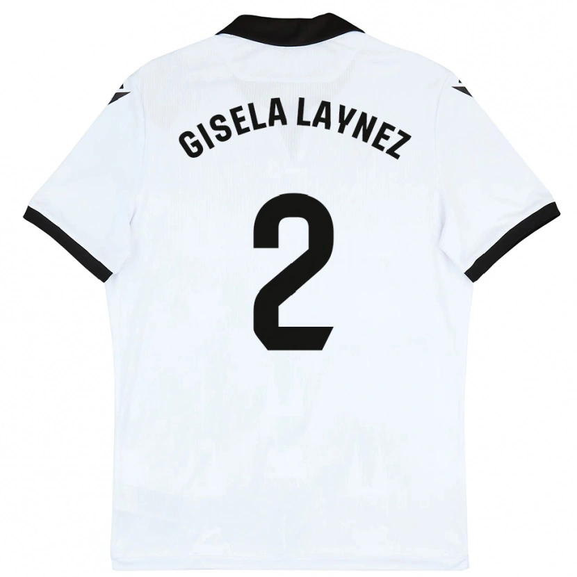 Danxen Kinderen Gisela Laynez #2 Wit Zwart Thuisshirt Thuistenue 2025/26 T-Shirt België