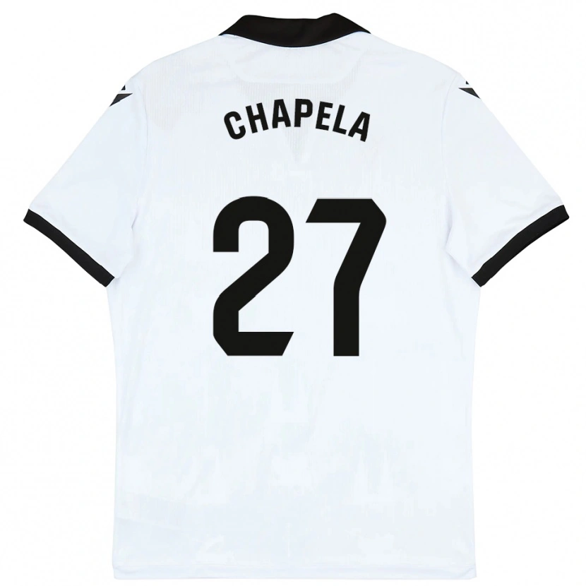 Danxen Kinderen Iván Chapela #27 Wit Zwart Thuisshirt Thuistenue 2025/26 T-Shirt België
