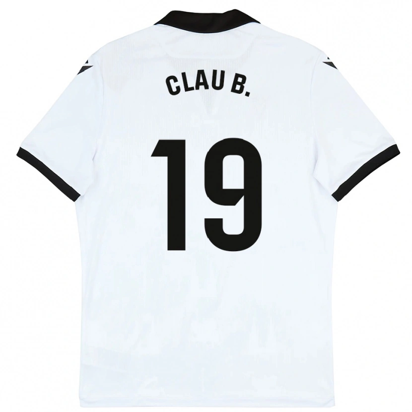 Danxen Kinderen Claudia Barrios #19 Wit Zwart Thuisshirt Thuistenue 2025/26 T-Shirt België