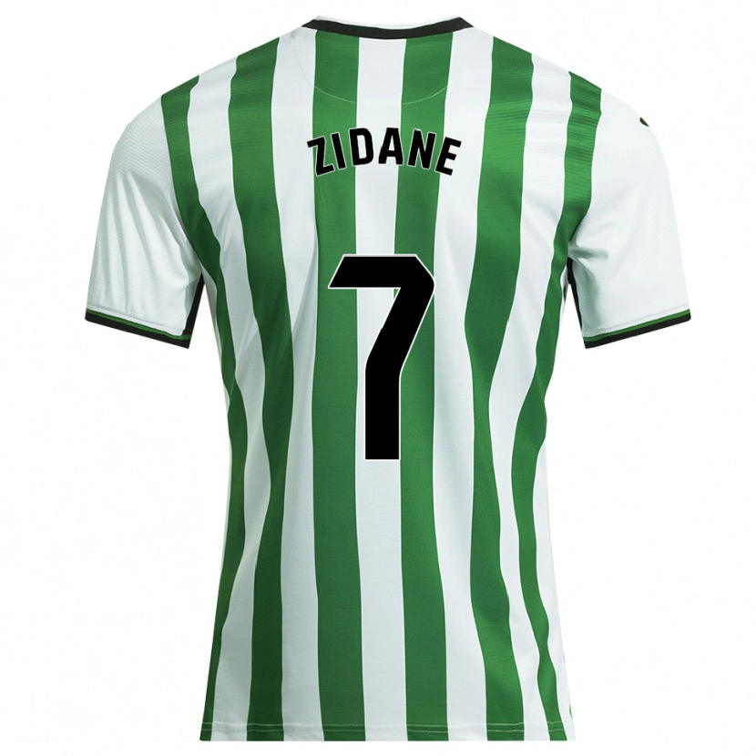 Danxen Kinderen Théo Zidane #7 Wit Groen Thuisshirt Thuistenue 2025/26 T-Shirt België