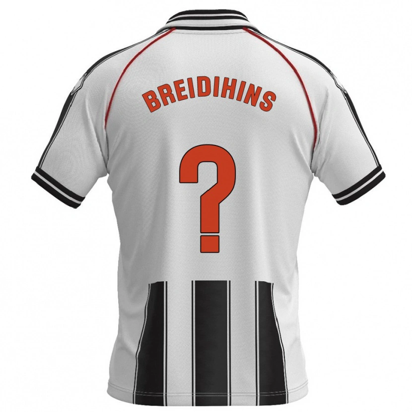 Danxen Kinderen Kirils Bredihins #0 Wit Zwart Thuisshirt Thuistenue 2025/26 T-Shirt België