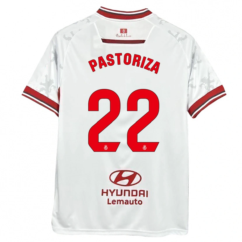 Danxen Kinderen Agustín Pastoriza #22 Wit Rood Thuisshirt Thuistenue 2025/26 T-Shirt België