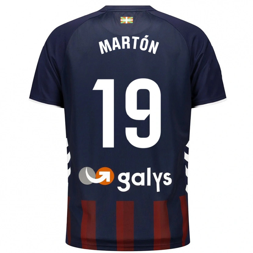 Danxen Kinderen Javi Martón #19 Marineblauw Rood Thuisshirt Thuistenue 2025/26 T-Shirt België