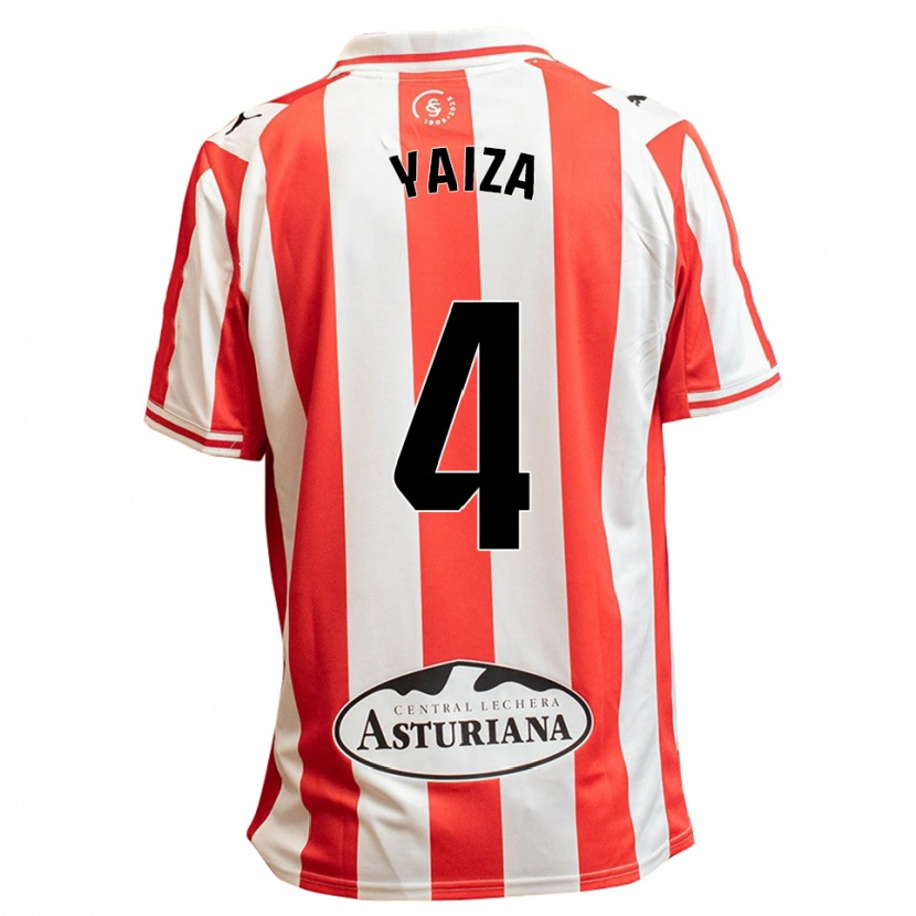 Danxen Kinderen Yaiza Cernuda Feito #4 Wit Rood Thuisshirt Thuistenue 2025/26 T-Shirt België