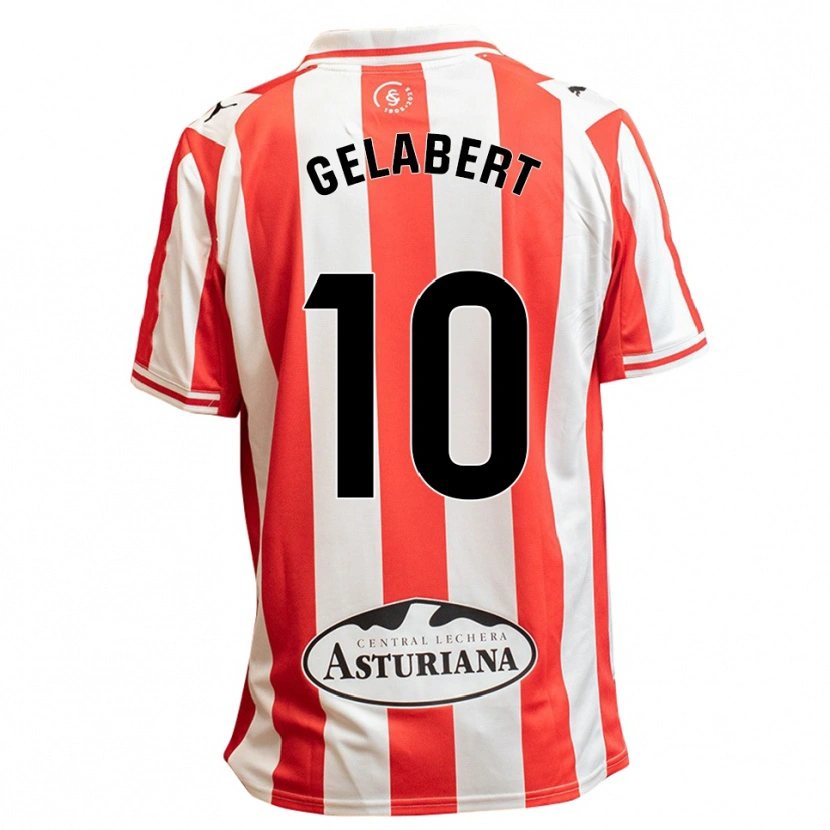 Danxen Kinderen César Gelabert #10 Wit Rood Thuisshirt Thuistenue 2025/26 T-Shirt België