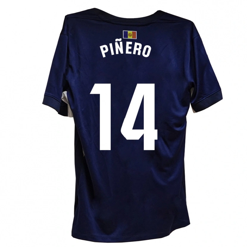 Danxen Kinderen Roger Piñero #14 Marineblauw Wit Thuisshirt Thuistenue 2025/26 T-Shirt België