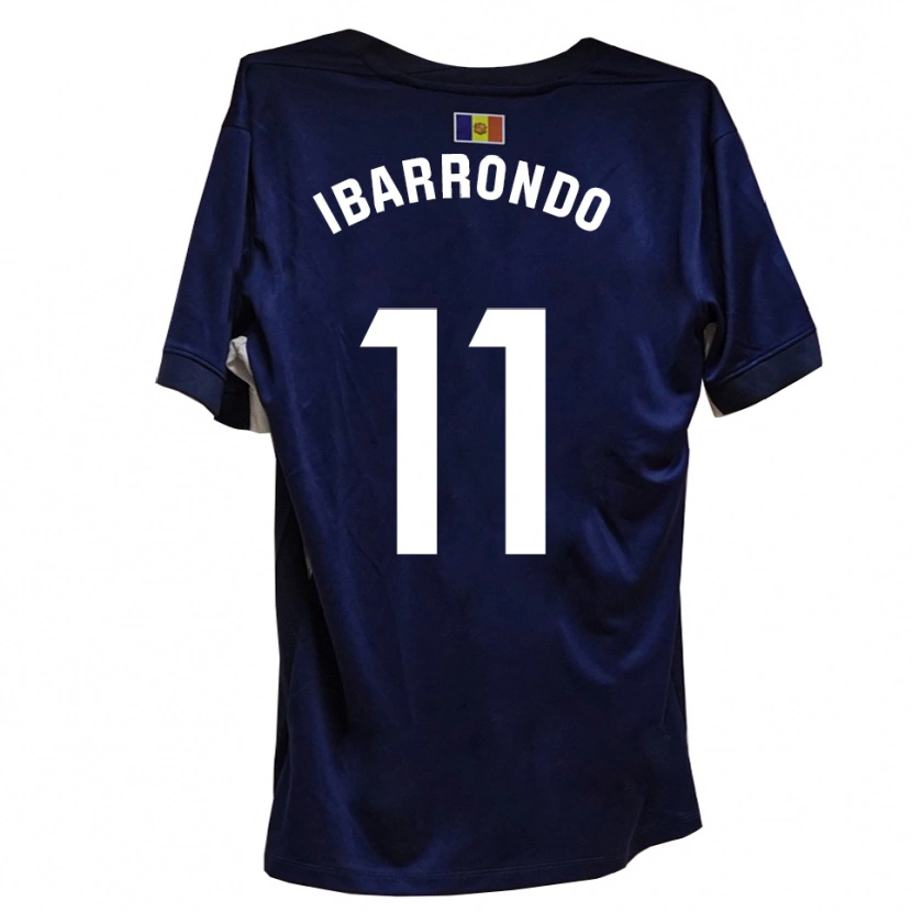 Danxen Kinderen Alejandro Ibarrondo #11 Marineblauw Wit Thuisshirt Thuistenue 2025/26 T-Shirt België