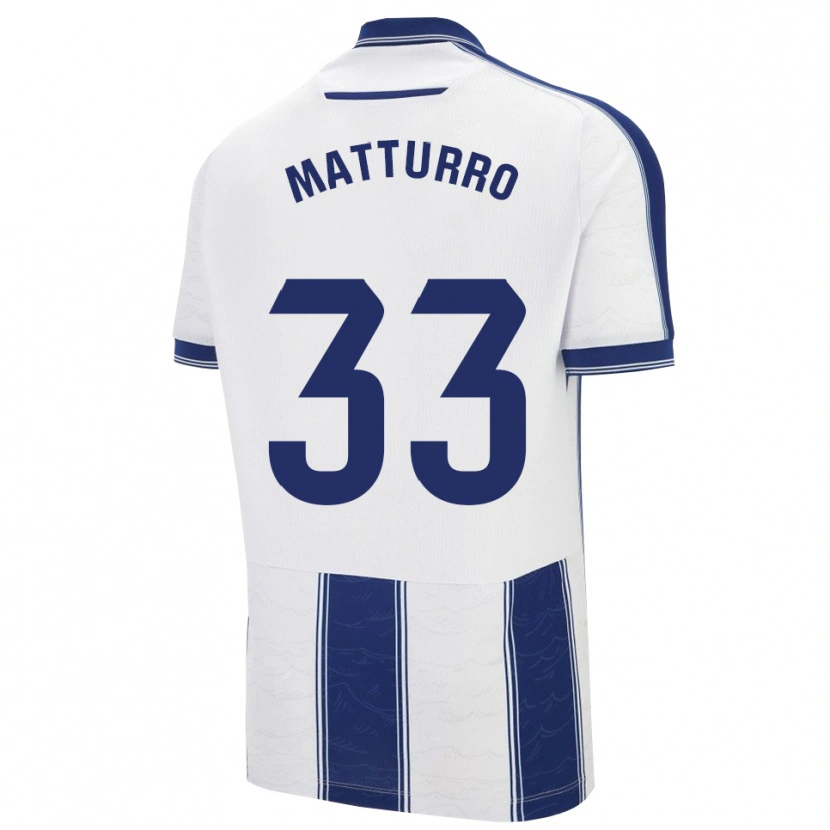 Danxen Kinderen Alan Matturro #33 Marineblauw Wit Uitshirt Uittenue 2025/26 T-Shirt België