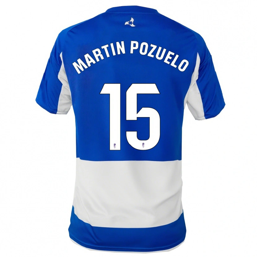 Danxen Kinderen Esther Martin-Pozuelo #15 Blauw Wit Uitshirt Uittenue 2025/26 T-Shirt België