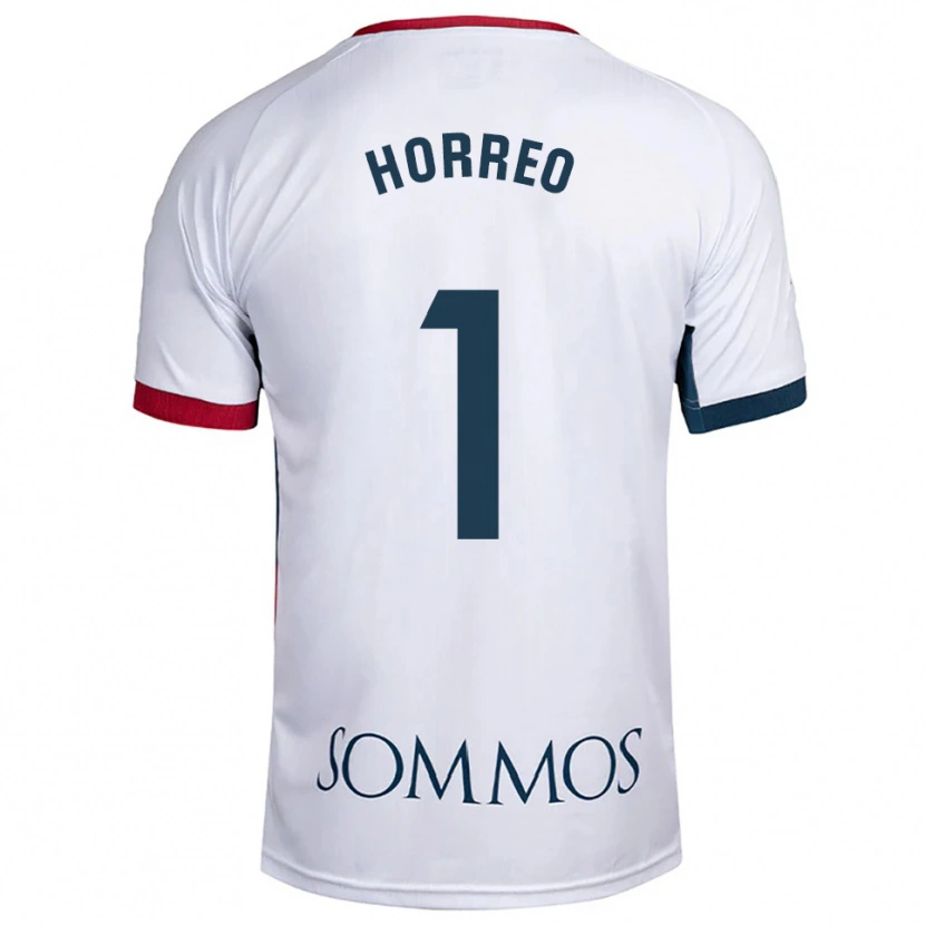 Danxen Kinderen Berto Hórreo #1 Wit Rood Uitshirt Uittenue 2025/26 T-Shirt België