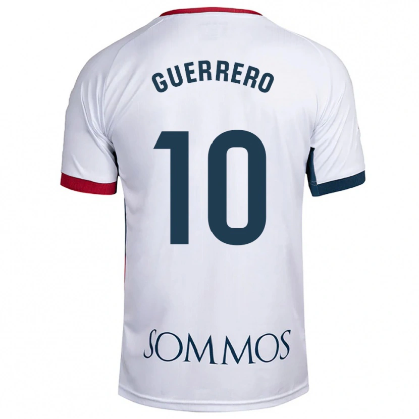 Danxen Kinderen Fernando Guerrero #10 Wit Rood Uitshirt Uittenue 2025/26 T-Shirt België