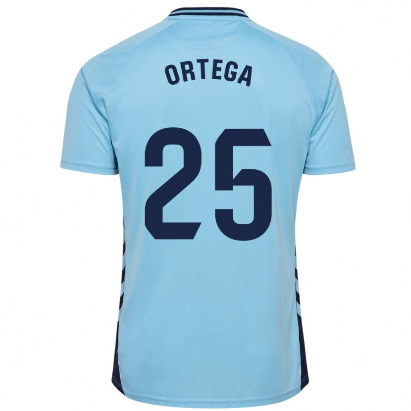 Danxen Kinderen Edián Ortega #25 Hemelsblauw Uitshirt Uittenue 2025/26 T-Shirt België