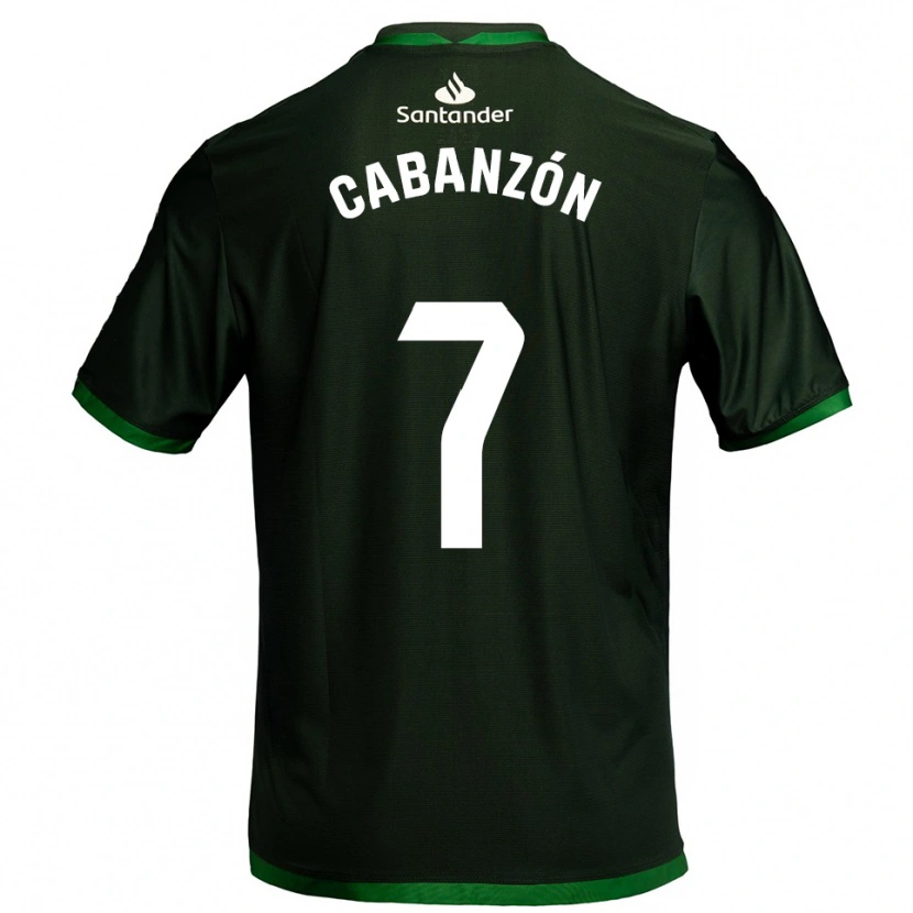 Danxen Kinderen Yeray Cabanzón #7 Donkergroen Uitshirt Uittenue 2025/26 T-Shirt België