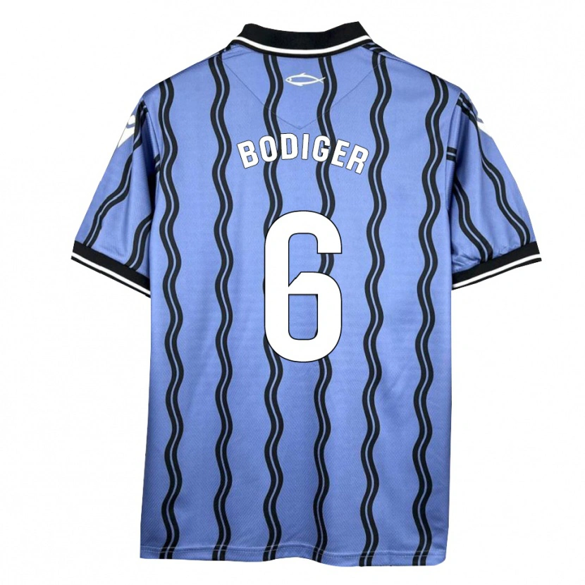 Danxen Kinderen Yann Bodiger #6 Donkerblauw Zwart Uitshirt Uittenue 2025/26 T-Shirt België