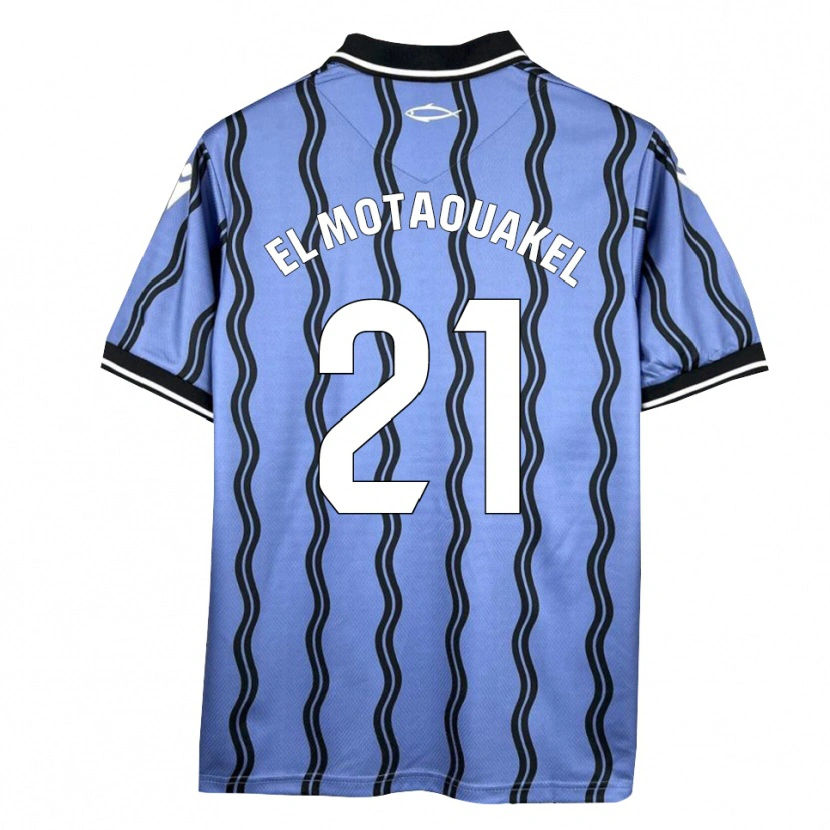 Danxen Kinderen Hamza El Motaouakel #21 Donkerblauw Zwart Uitshirt Uittenue 2025/26 T-Shirt België