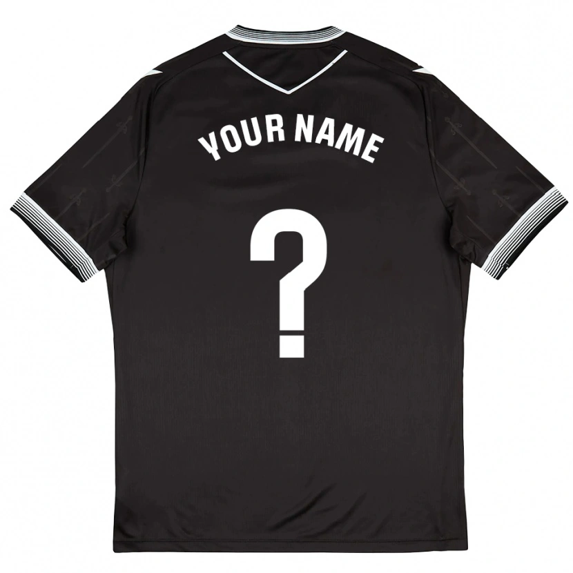 Danxen Kinderen Uw Naam #0 Zwart Wit Uitshirt Uittenue 2025/26 T-Shirt België