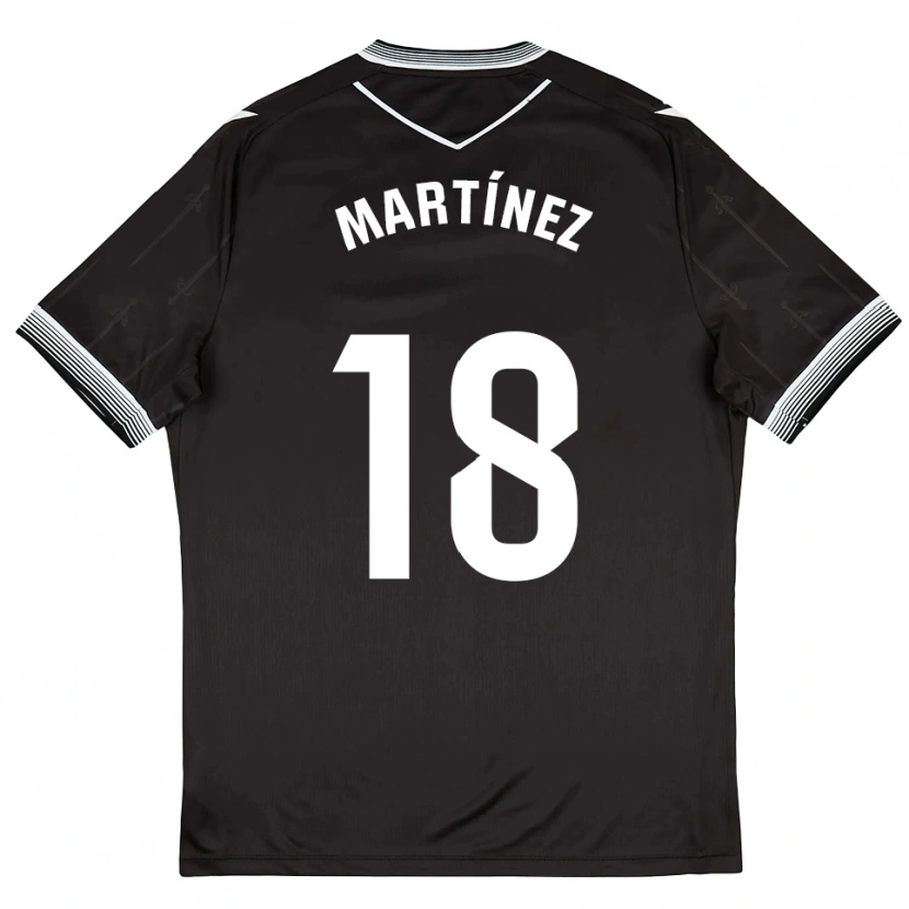 Danxen Kinderen Brais Martínez #18 Zwart Wit Uitshirt Uittenue 2025/26 T-Shirt België