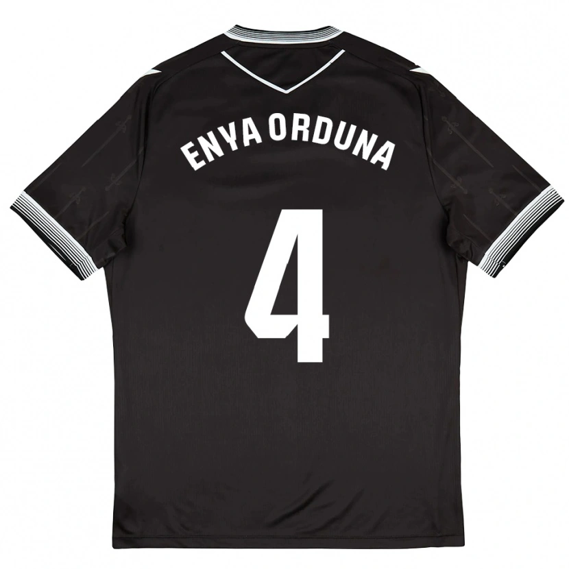 Danxen Kinderen Enya Orduna #4 Zwart Wit Uitshirt Uittenue 2025/26 T-Shirt België