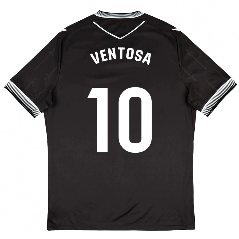 Danxen Kinderen Ethan Ventosa #10 Zwart Wit Uitshirt Uittenue 2025/26 T-Shirt België