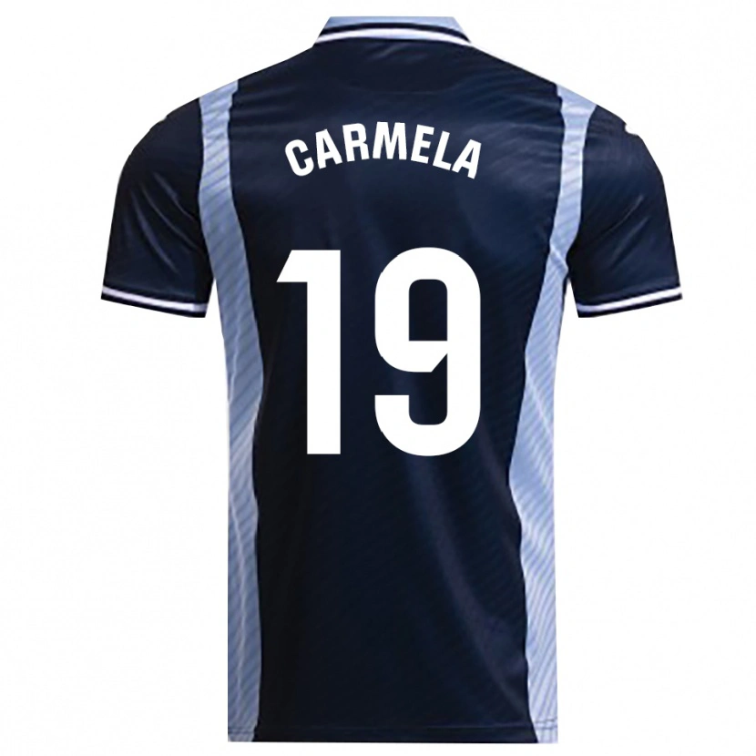 Danxen Kinderen Carmen Ligero Fernández #19 Marineblauw Hemelsblauw Uitshirt Uittenue 2025/26 T-Shirt België