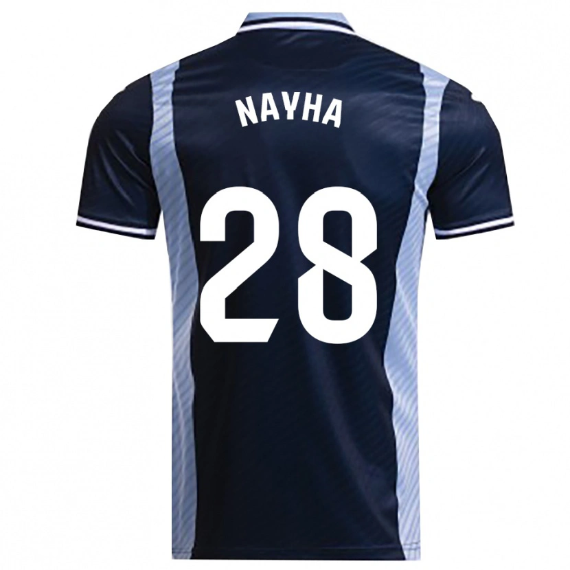 Danxen Kinderen Nayha Torrejón Moreno #28 Marineblauw Hemelsblauw Uitshirt Uittenue 2025/26 T-Shirt België