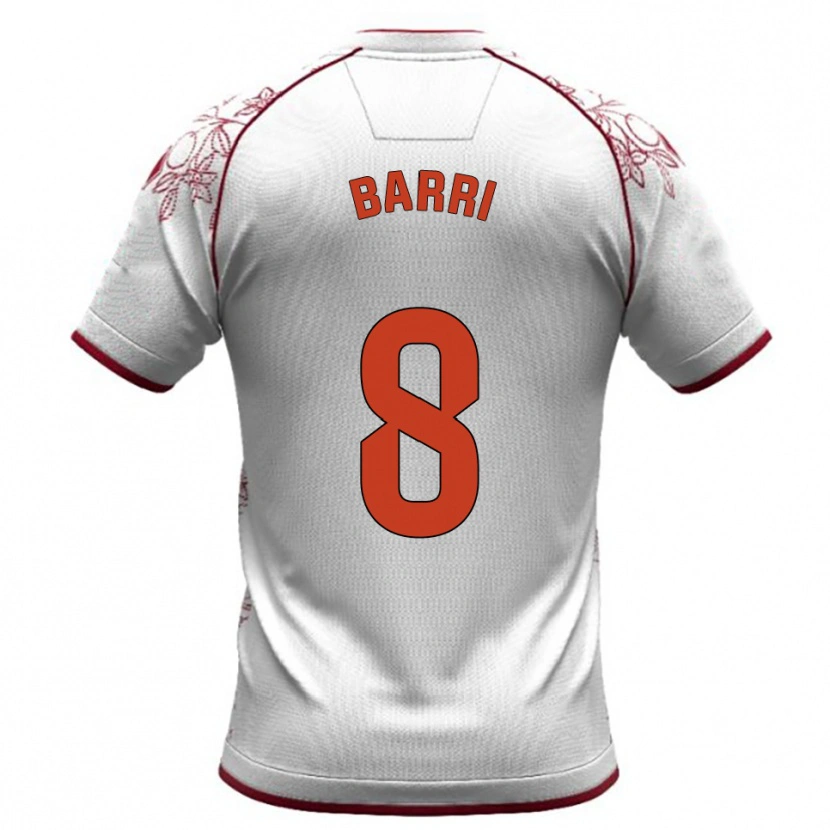Danxen Kinderen Diego Barri #8 Wit Bordeau Uitshirt Uittenue 2025/26 T-Shirt België