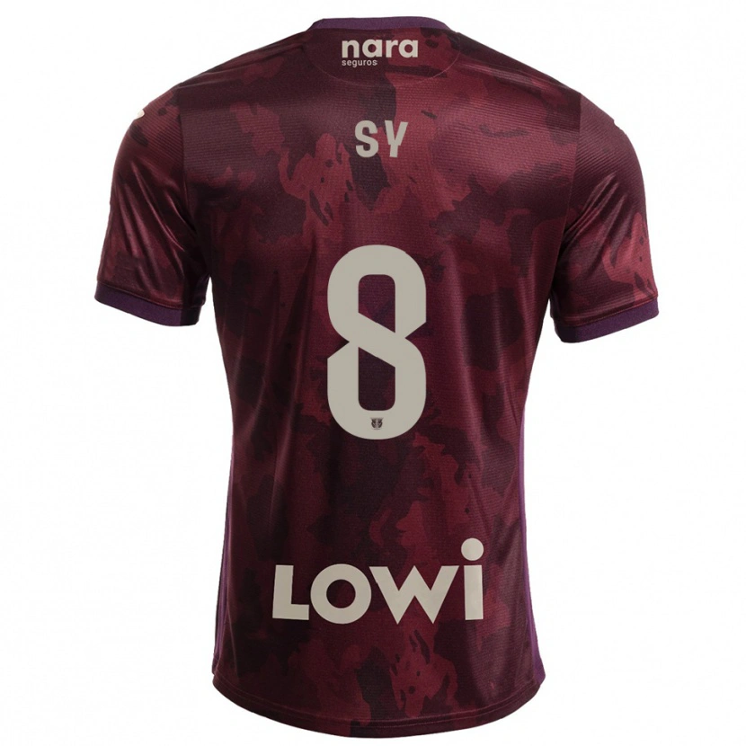 Danxen Kinderen Ablaye Sy #8 Bordeaux Wit Uitshirt Uittenue 2025/26 T-Shirt België