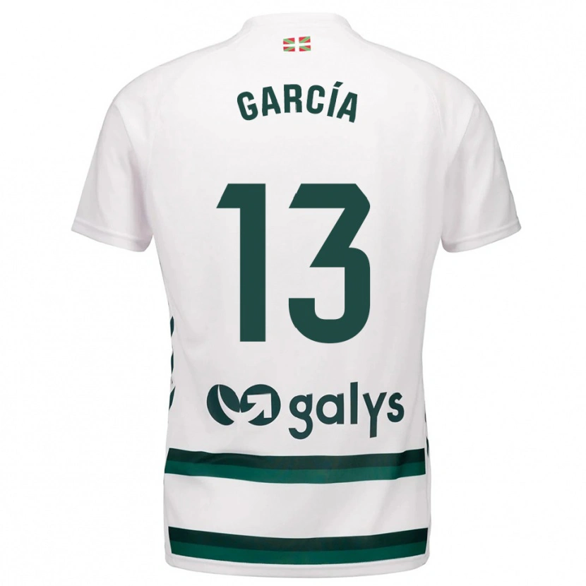 Danxen Kinderen Jon García #13 Wit Groen Uitshirt Uittenue 2025/26 T-Shirt België
