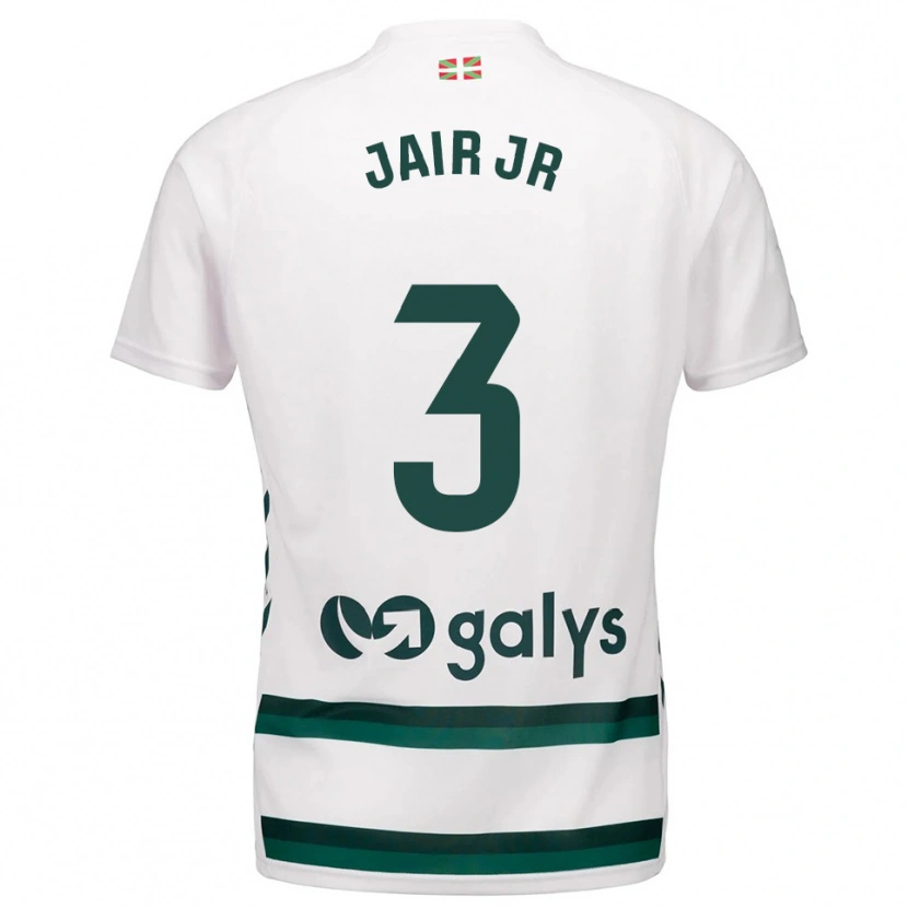 Danxen Kinderen Jair Amador #3 Wit Groen Uitshirt Uittenue 2025/26 T-Shirt België