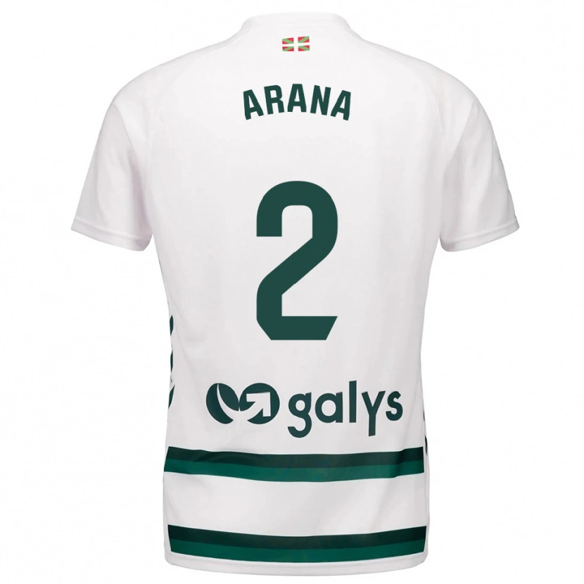 Danxen Kinderen Markel Arana #2 Wit Groen Uitshirt Uittenue 2025/26 T-Shirt België