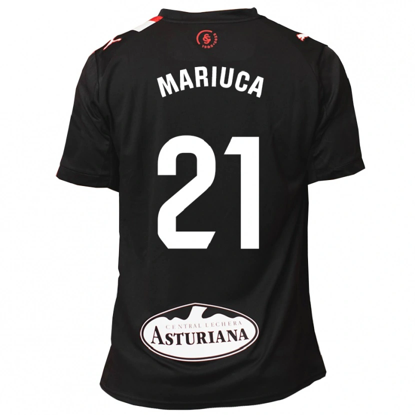 Danxen Kinderen María González Rodríguez #21 Zwart Wit Uitshirt Uittenue 2025/26 T-Shirt België