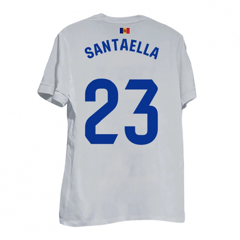 Danxen Kinderen Yedid Santaella #23 Wit Blauw Geel Uitshirt Uittenue 2025/26 T-Shirt België