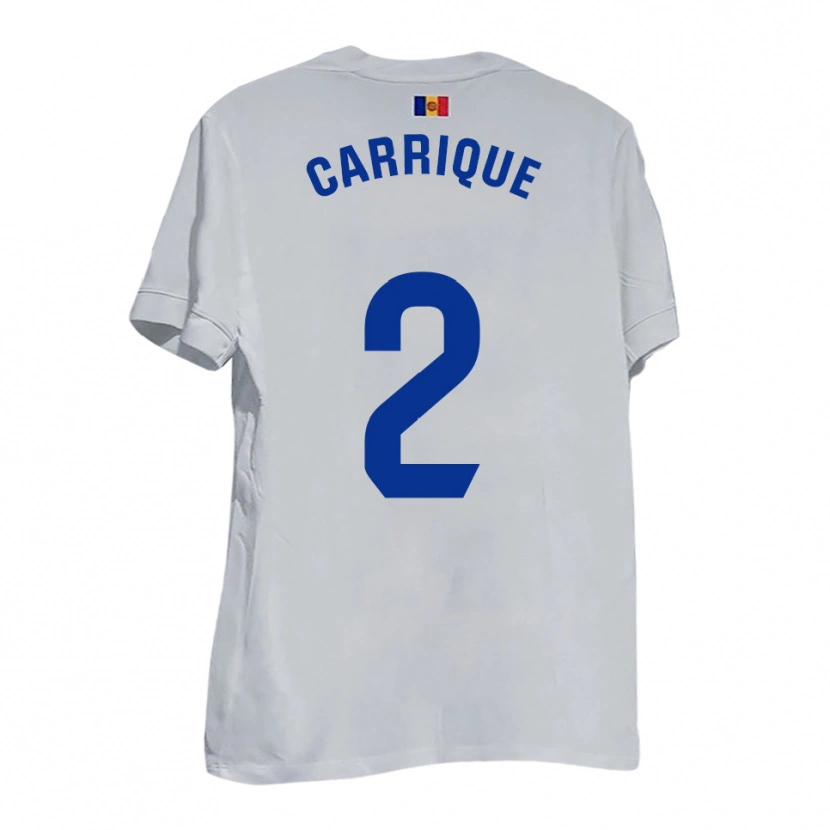 Danxen Kinderen Thomas Carrique #2 Wit Blauw Geel Uitshirt Uittenue 2025/26 T-Shirt België