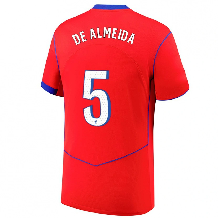 Danxen Kinderen Élisa De Almeida #5 Rood Blauw Wit Thuisshirt Derde Tenue 2025/26 T-Shirt België