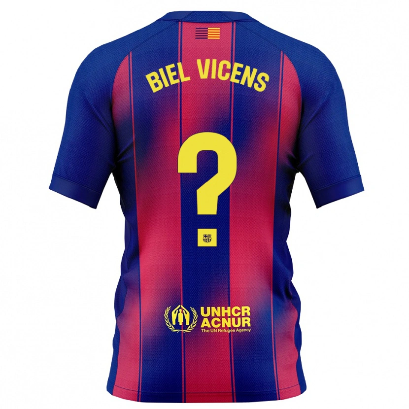 Danxen Heren Biel Vicens #0 Blauw Rood Thuisshirt Thuistenue 2025/26 T-Shirt België