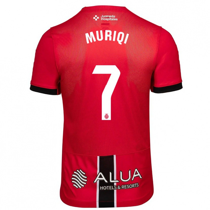 Danxen Heren Vedat Muriqi #7 Rood Zwart Thuisshirt Thuistenue 2025/26 T-Shirt België