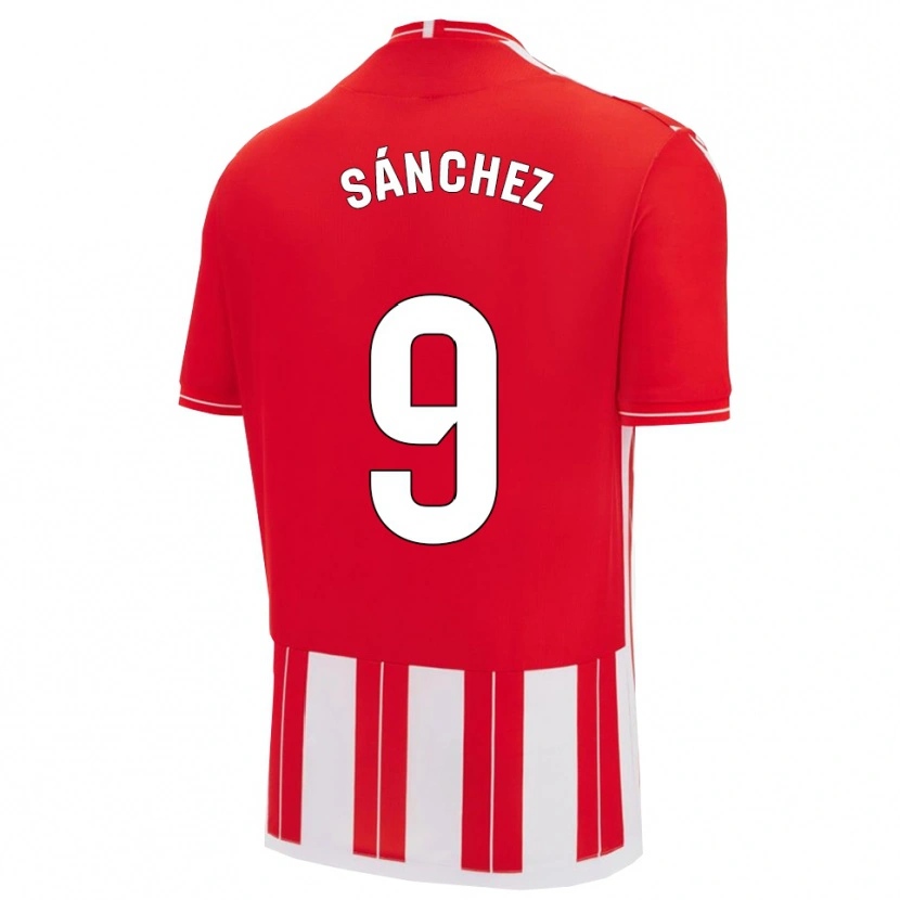 Danxen Heren Loren Sánchez #9 Rood Wit Thuisshirt Thuistenue 2025/26 T-Shirt België