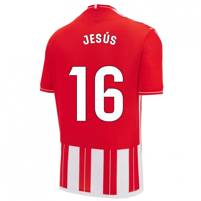 Danxen Heren Antonio Jesús #16 Rood Wit Thuisshirt Thuistenue 2025/26 T-Shirt België