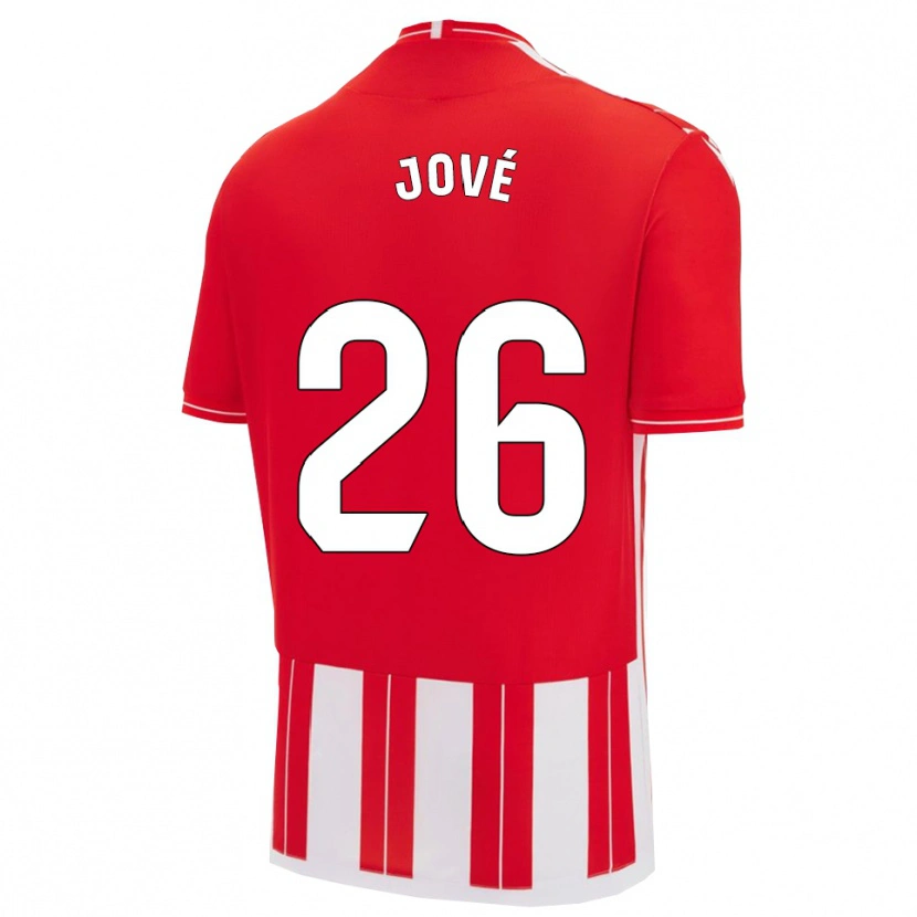 Danxen Heren Ian Jové #26 Rood Wit Thuisshirt Thuistenue 2025/26 T-Shirt België