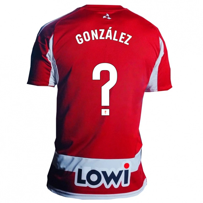 Danxen Heren Pablo González #0 Rood Wit Thuisshirt Thuistenue 2025/26 T-Shirt België