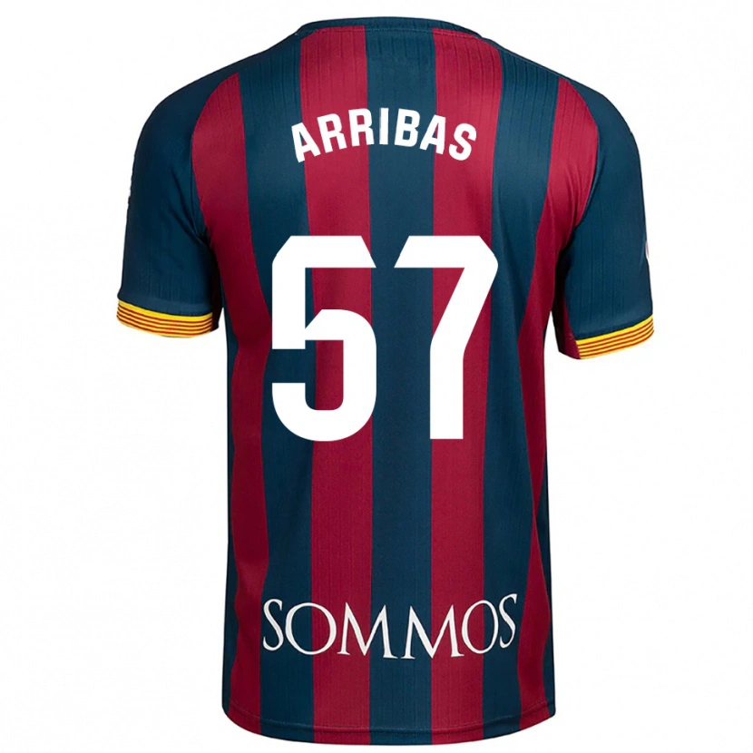 Danxen Heren Sergio Arribas #57 Marineblauw Rood Thuisshirt Thuistenue 2025/26 T-Shirt België