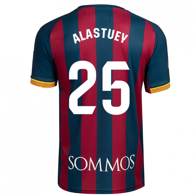 Danxen Heren Martina Alastuey #25 Marineblauw Rood Thuisshirt Thuistenue 2025/26 T-Shirt België