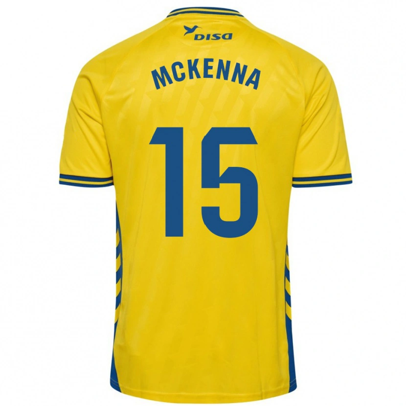Danxen Heren Scott Mckenna #15 Geel Blauw Thuisshirt Thuistenue 2025/26 T-Shirt België