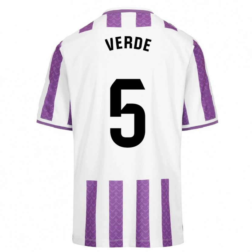 Danxen Heren Adrián Verde #5 Paars Wit Thuisshirt Thuistenue 2025/26 T-Shirt België